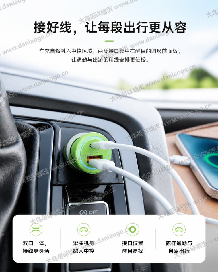 绿色双口车充 · 方案二电商详情页交付图第20张