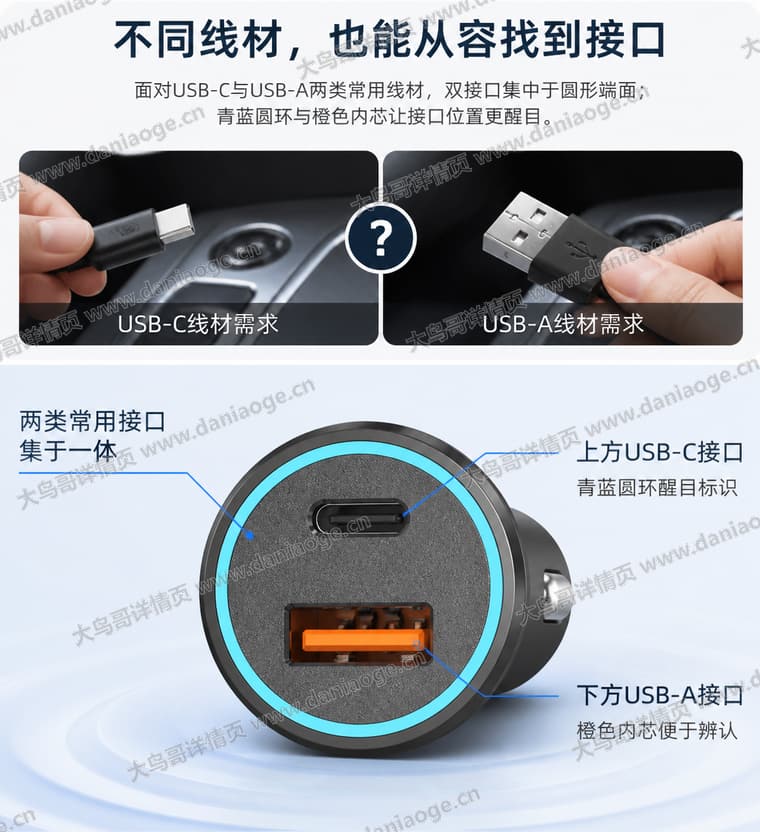 金属双口车载充电器电商详情页交付图第13张