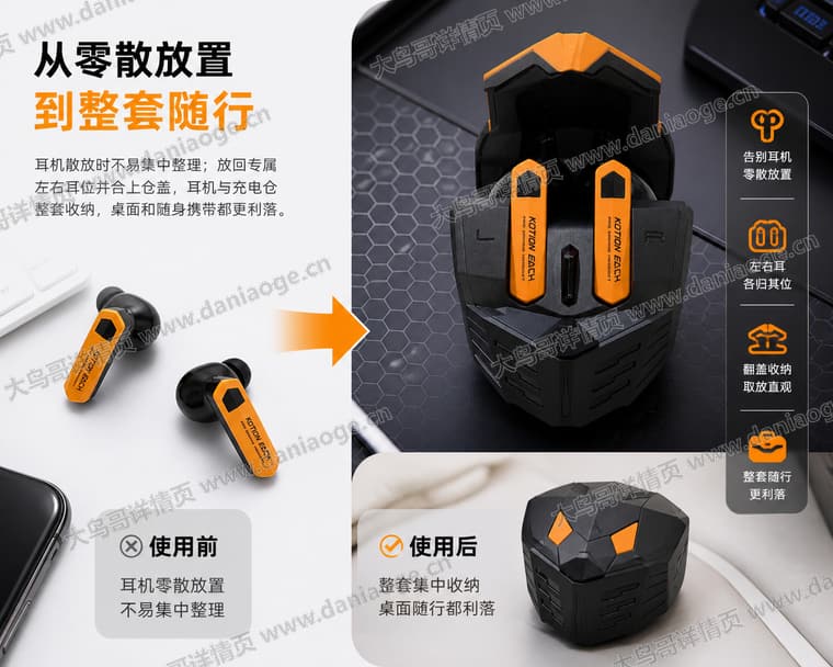 机甲蓝牙耳机 · 方案1电商详情页交付图第20张
