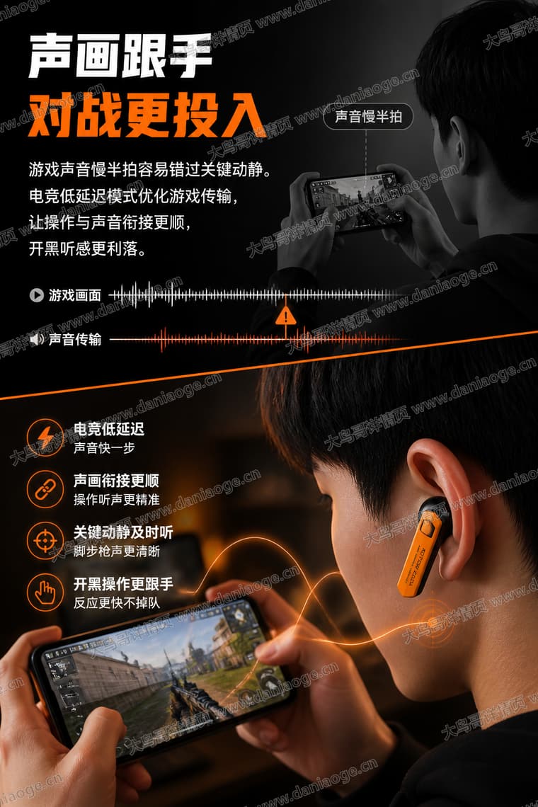机甲蓝牙耳机 · 方案3电商详情页交付图第7张