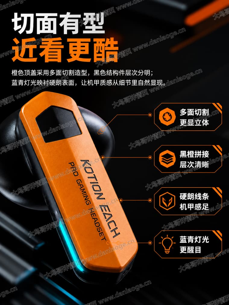 机甲蓝牙耳机 · 方案3电商详情页交付图第12张