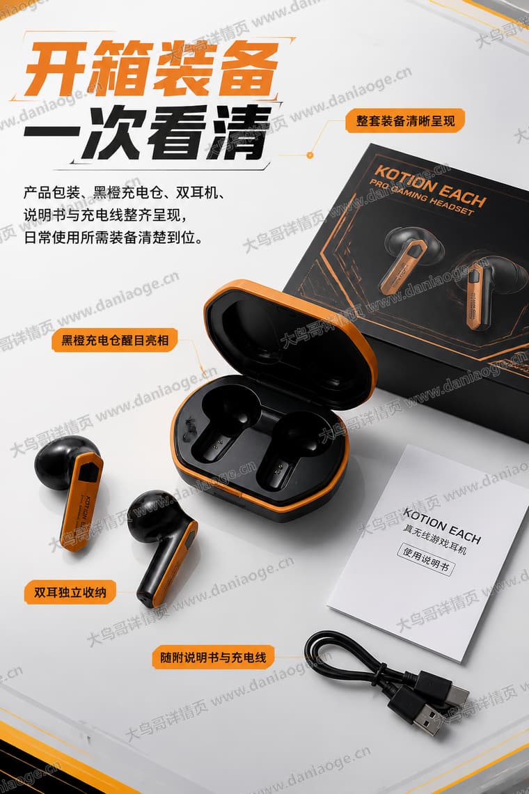 机甲蓝牙耳机 · 方案4电商详情页交付图第17张