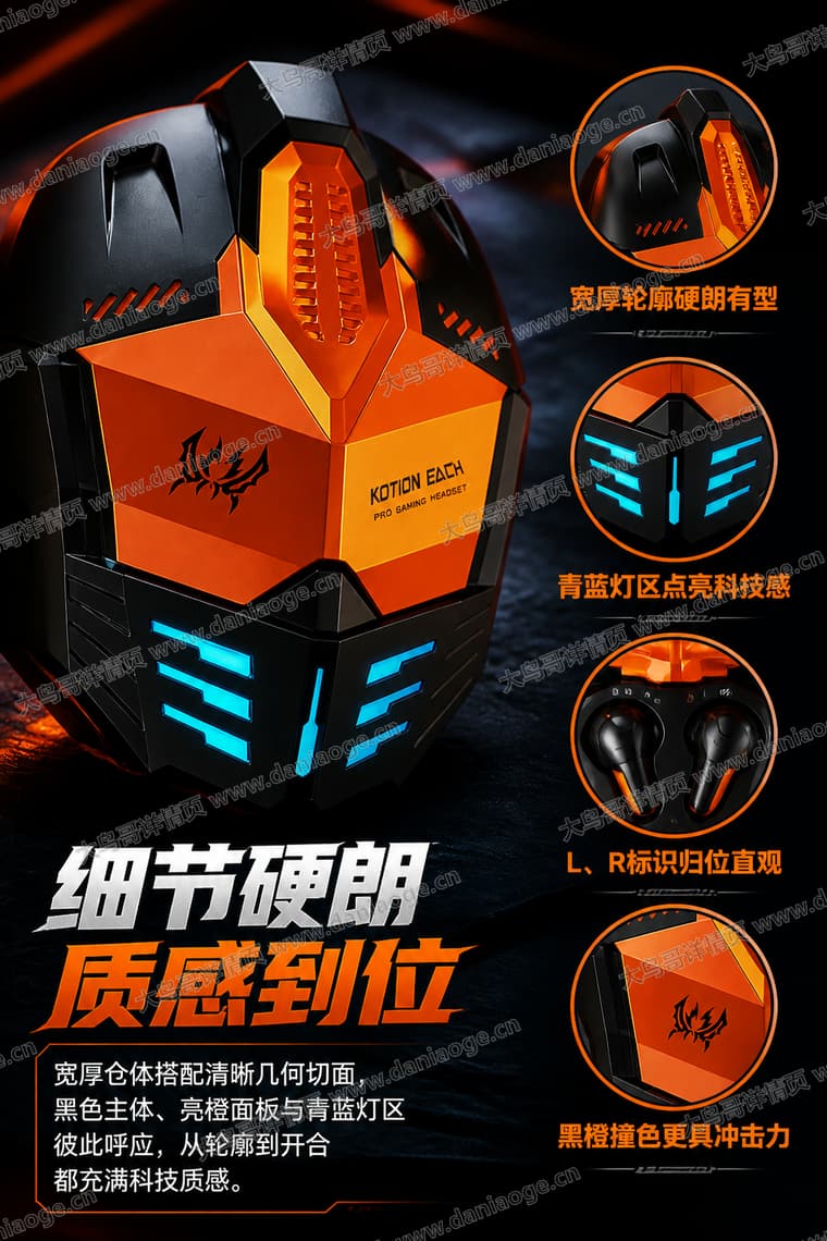 机甲蓝牙耳机 · 方案4电商详情页交付图第19张