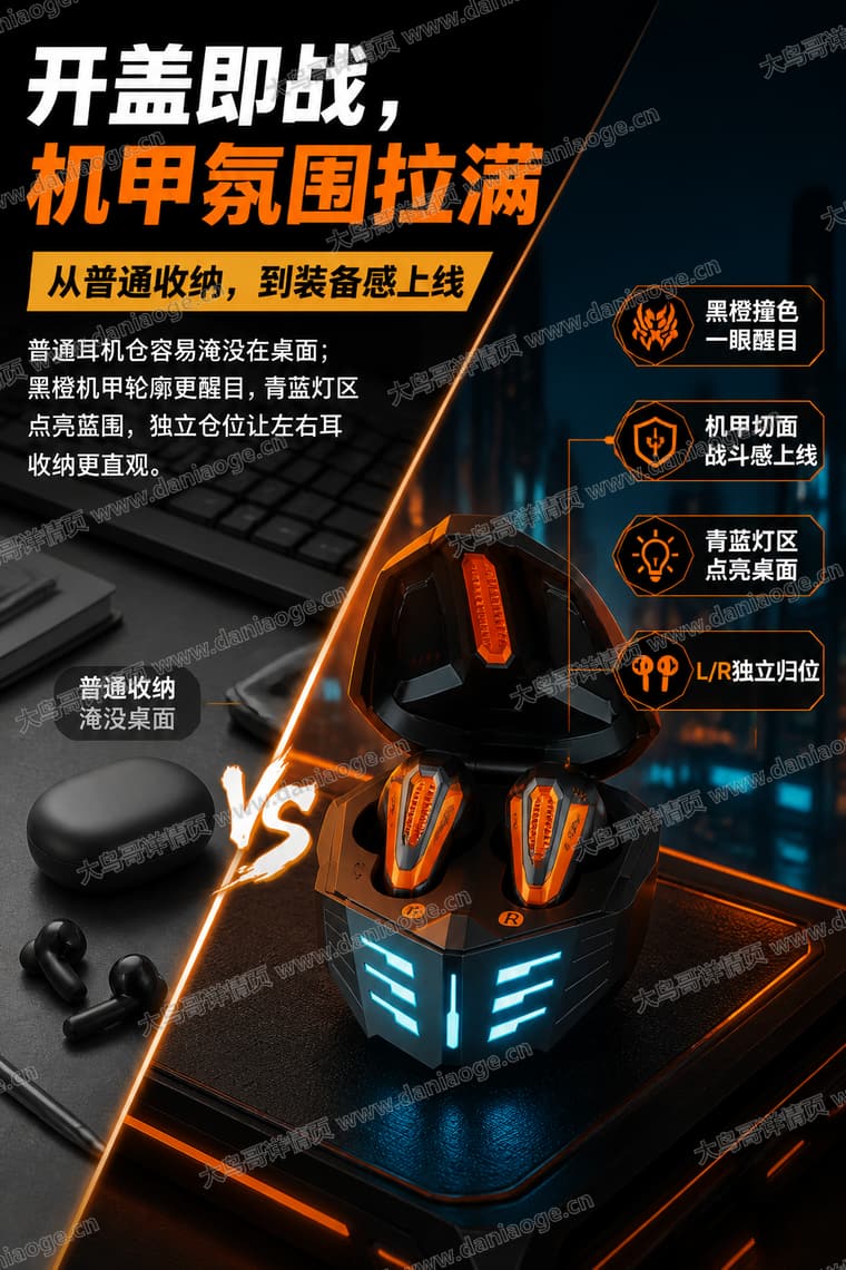 机甲蓝牙耳机 · 方案4电商详情页交付图第24张