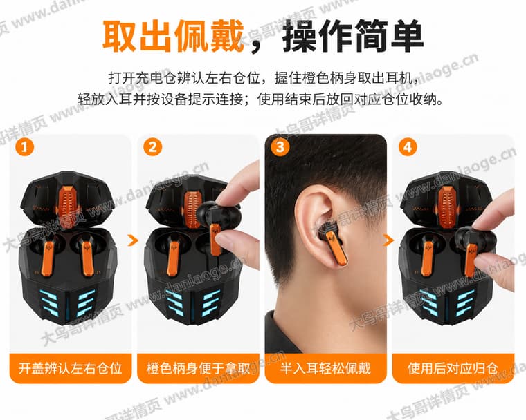 机甲蓝牙耳机 · 方案5电商详情页交付图第12张