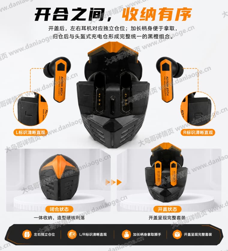 机甲蓝牙耳机 · 方案5电商详情页交付图第26张