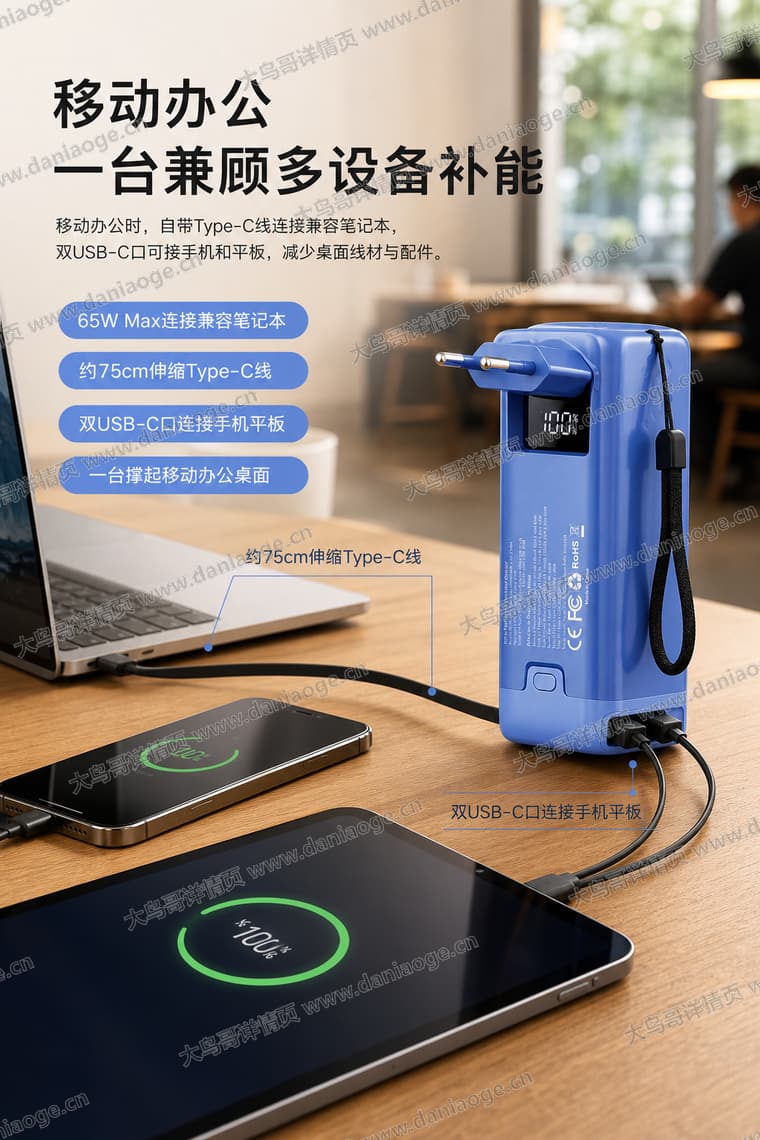 65W 多合一充电器电商详情页交付图第17张