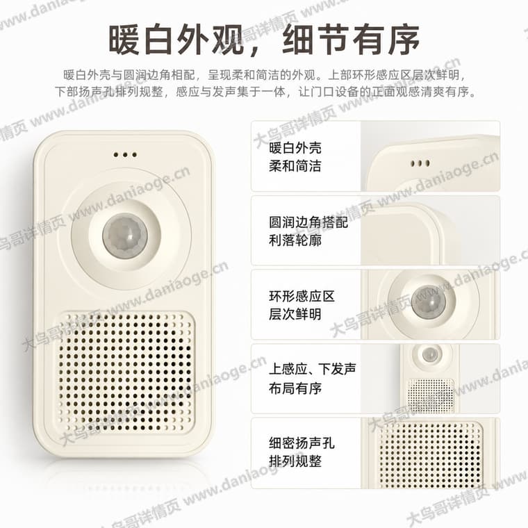 红外感应迎宾门铃 · 方案1电商详情页交付图第14张