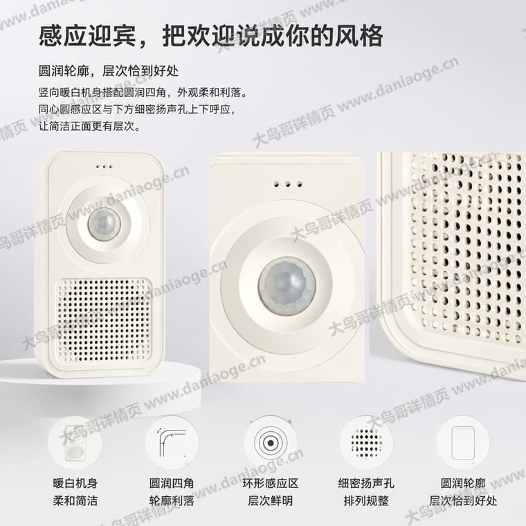 红外感应迎宾门铃 · 方案1电商详情页交付图第16张