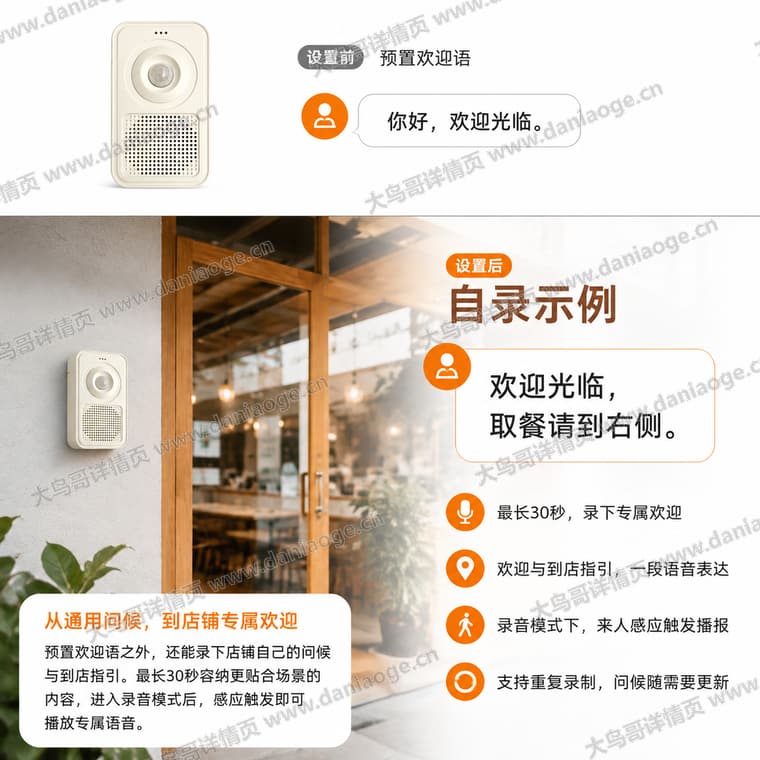 红外感应迎宾门铃 · 方案1电商详情页交付图第24张