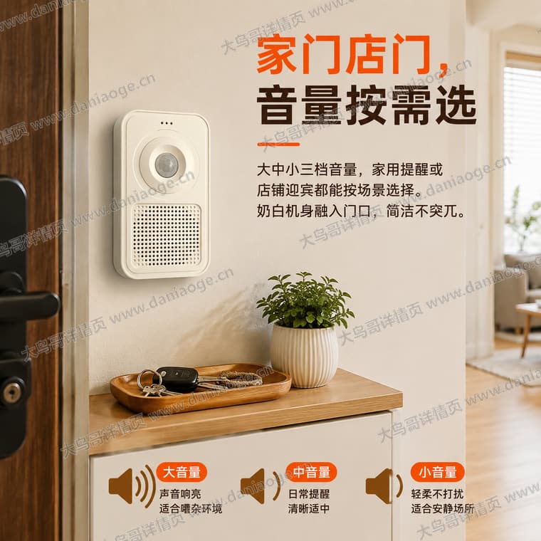 红外感应迎宾门铃 · 方案2电商详情页交付图第10张