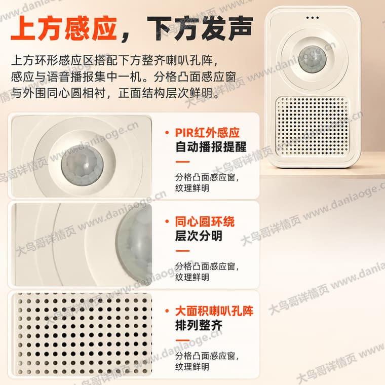 红外感应迎宾门铃 · 方案2电商详情页交付图第13张