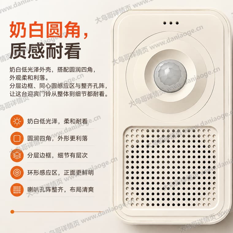 红外感应迎宾门铃 · 方案2电商详情页交付图第20张