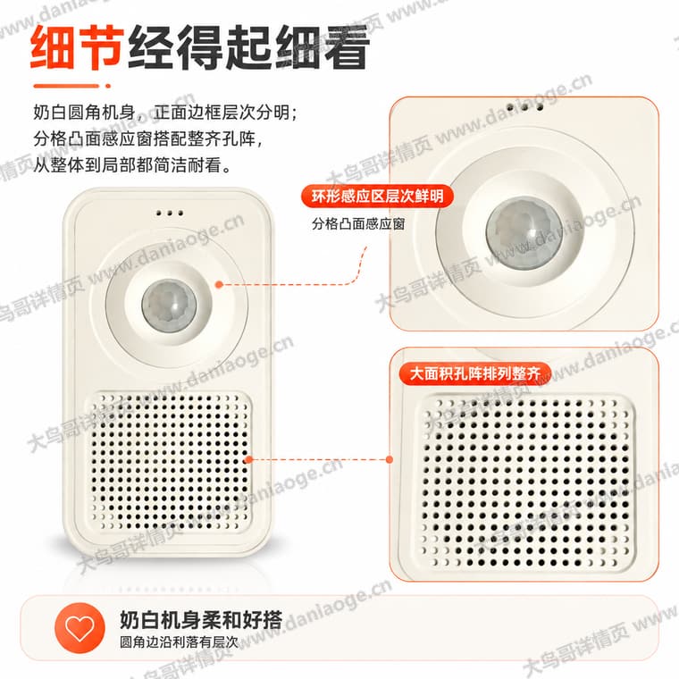 红外感应迎宾门铃 · 方案2电商详情页交付图第21张