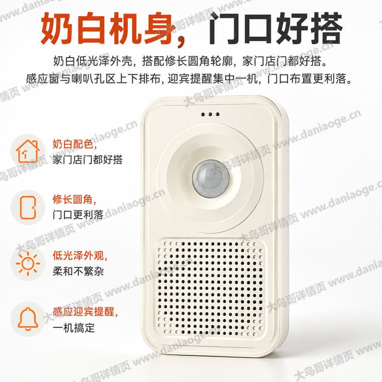 红外感应迎宾门铃 · 方案2电商详情页交付图第31张