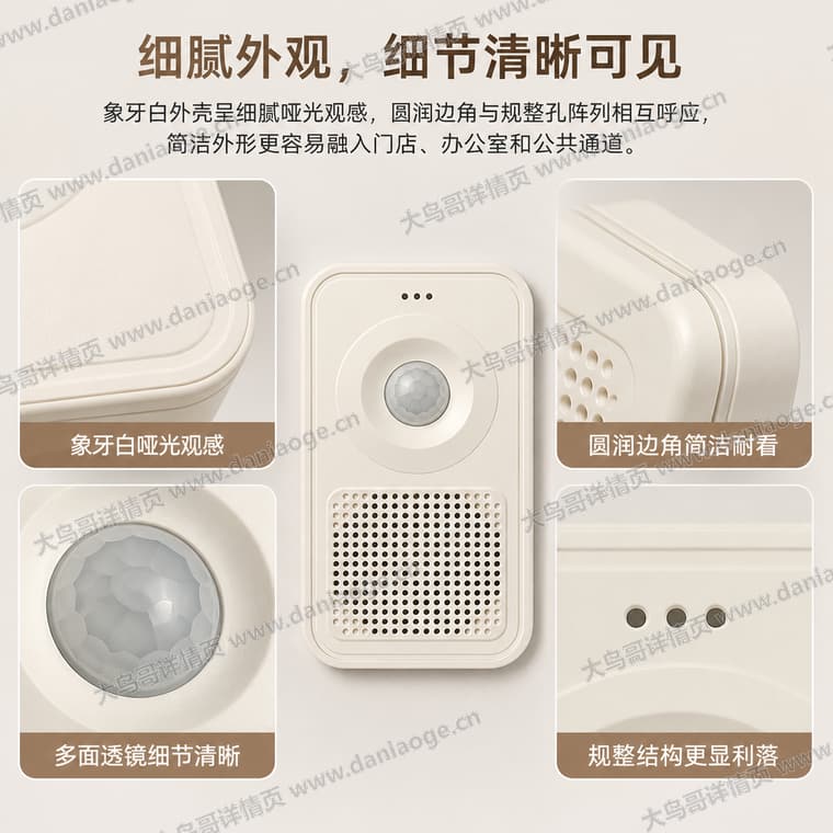 红外感应迎宾门铃 · 方案3电商详情页交付图第12张