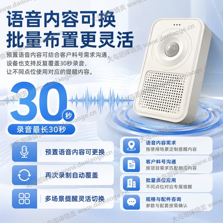 红外感应迎宾门铃 · 方案3电商详情页交付图第23张