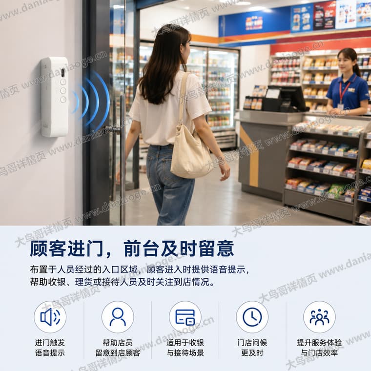 红外感应迎宾门铃 · 方案4电商详情页交付图第29张