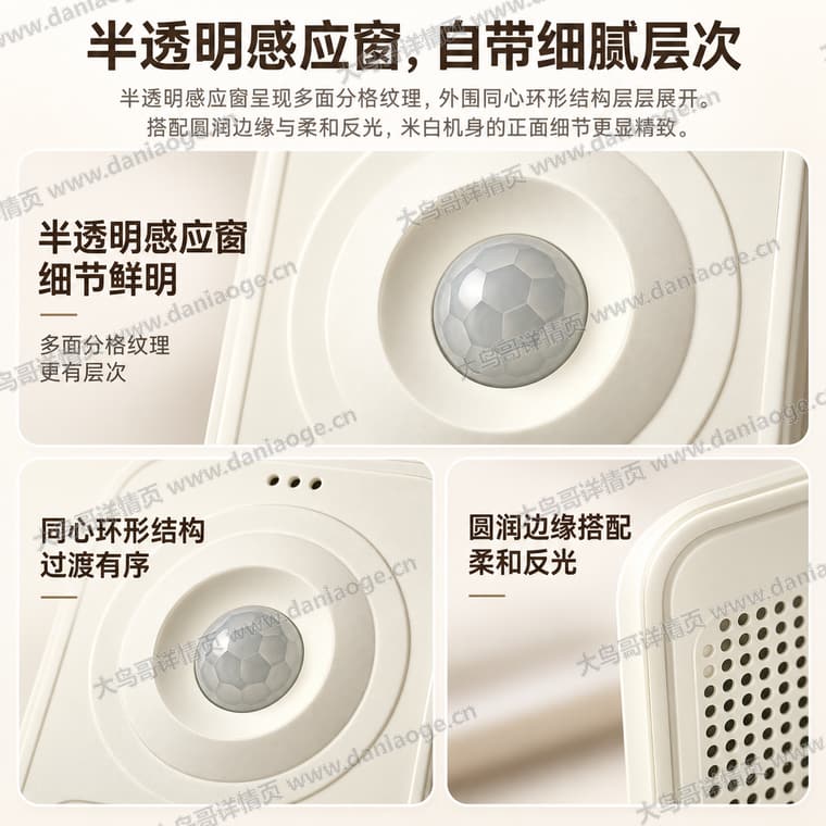 红外感应迎宾门铃 · 方案5电商详情页交付图第12张