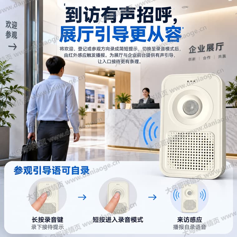 红外感应迎宾门铃 · 方案5电商详情页交付图第29张