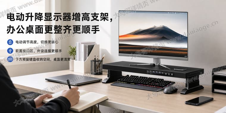 显示器增高架中文方案电商详情页交付图第4张