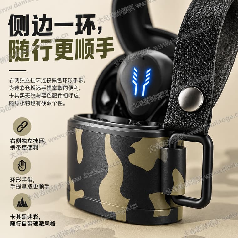 RS2 迷彩电竞蓝牙耳机电商详情页交付图第13张
