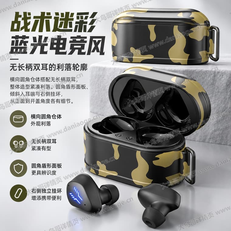 RS2 迷彩电竞蓝牙耳机电商详情页交付图第27张