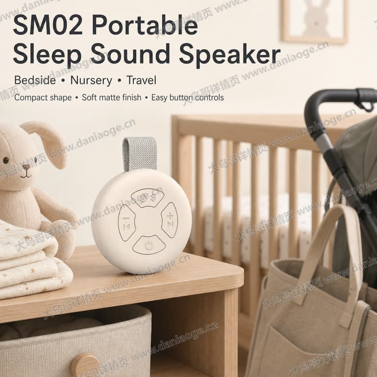 便携式白噪音睡眠机电商详情页交付图第4张