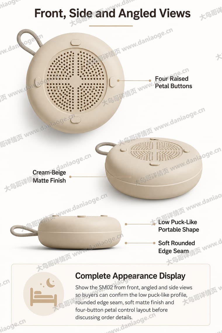 便携式白噪音睡眠机电商详情页交付图第7张