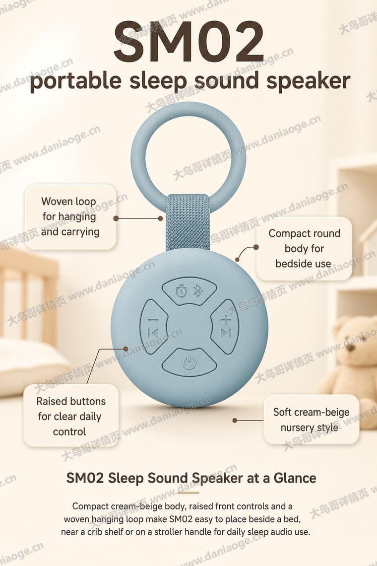 便携式白噪音睡眠机电商详情页交付图第26张